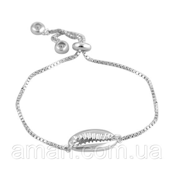 Срібний браслет Komilfo з фіанітами, вага виробу 5,85 г (2115649) adjustable розмір, фото 1