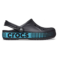 Crocs Bayaband Logo Motion Black оригинальные, Кроксы Баябенд черные мужские женские оригинал + коробка