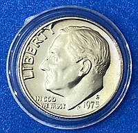 Монета США 10 центов 1975 г. (Из набора Пруф)