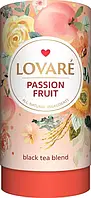 Чай чорный в тубусе Lovare Passion Fruit Страстный фрукт 80г