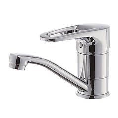 Змішувач для умивальника Haiba OPUS 004 (гусак 15 см)