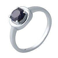 Серебряное кольцо Amari с натуральным сапфиром, вес изделия 2,96 гр (2021834) 18.5 размер