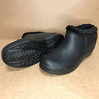 Ботинки женские утепленные на меху. 40 размер. QG-866 Цвет: черный