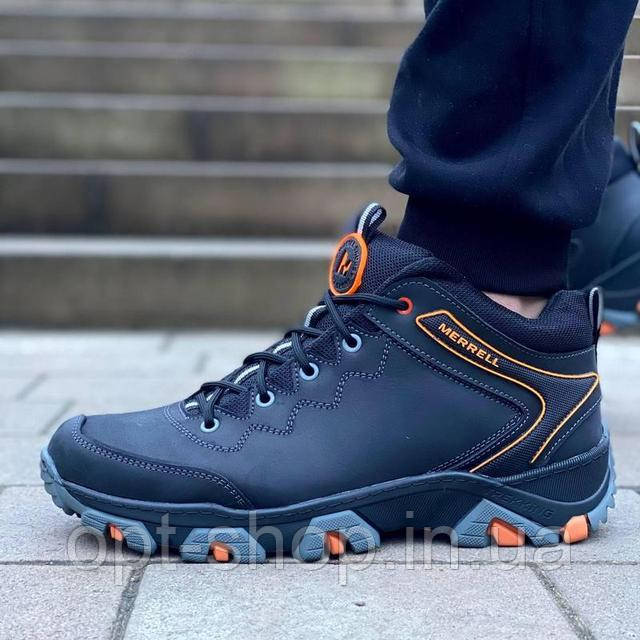 Черевики чоловічі зимові шкіряні спортивні на шнурівці 40-45 розмір від виробника (преміум серія)