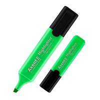 Маркер текстовий Highlighter зелений 1-5 мм клиноподібний, ТМ AXENT