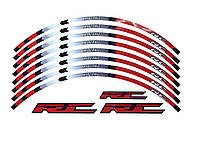 Наклейка на обод колеса RC Racing Red