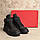 Чоловічі зимові черевики  Black, фото 5
