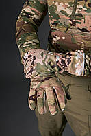 Тактические перчатки Soft Shell на флисе мультикам Тактические водонепроницаемые перчатки рукавицы мультикам
