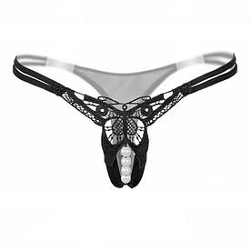 Мереживні стрінги Butterfly з бусинками