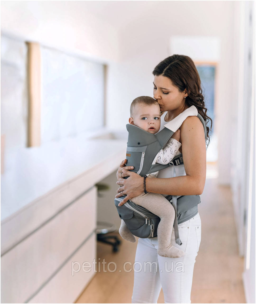Сумка-кенгуру FreeON Happy Together 6 в 1, сірий, фото 1