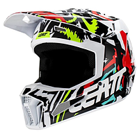 Мотошлем детский LEATT Helmet GPX 3.5 Jr Zebra M(p)