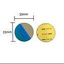 Пластина для магнітного автомобільного тримача кругла 35 мм срібляста, фото 3