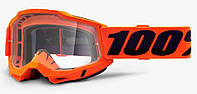 Мотоочки 100% Accuri 2 OTG Goggle Neon Orange - Clear Lens