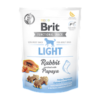 Функциональное лакомство Brit Care Light для собак, с кроликом и папаей, 150 г