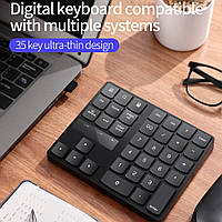 Клавиатура Bluetooth Numeric Keypad 35 кл. 35 клавиш чёрная