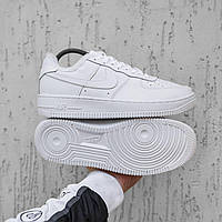 Мужские зимние кроссовки Nike Air Force Winter (белые) низкие стильные кроссовки 2504 Найк