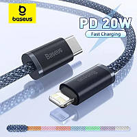 Baseus USB C кабель для IPhone 14 13 12 11 Pro Max XS 20W Fast зарядний кабель Type C To Lighting