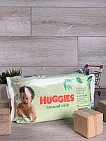 Дитячі вологі серветки Huggies Natural Care - 56 шт.