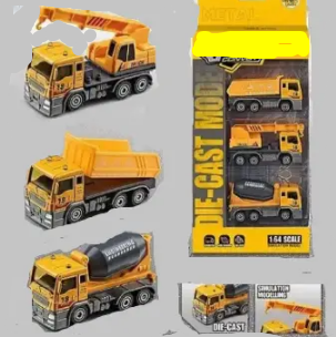 Комплект дитячих ігрових машинок будівельної техніки Street Convoy МН-276