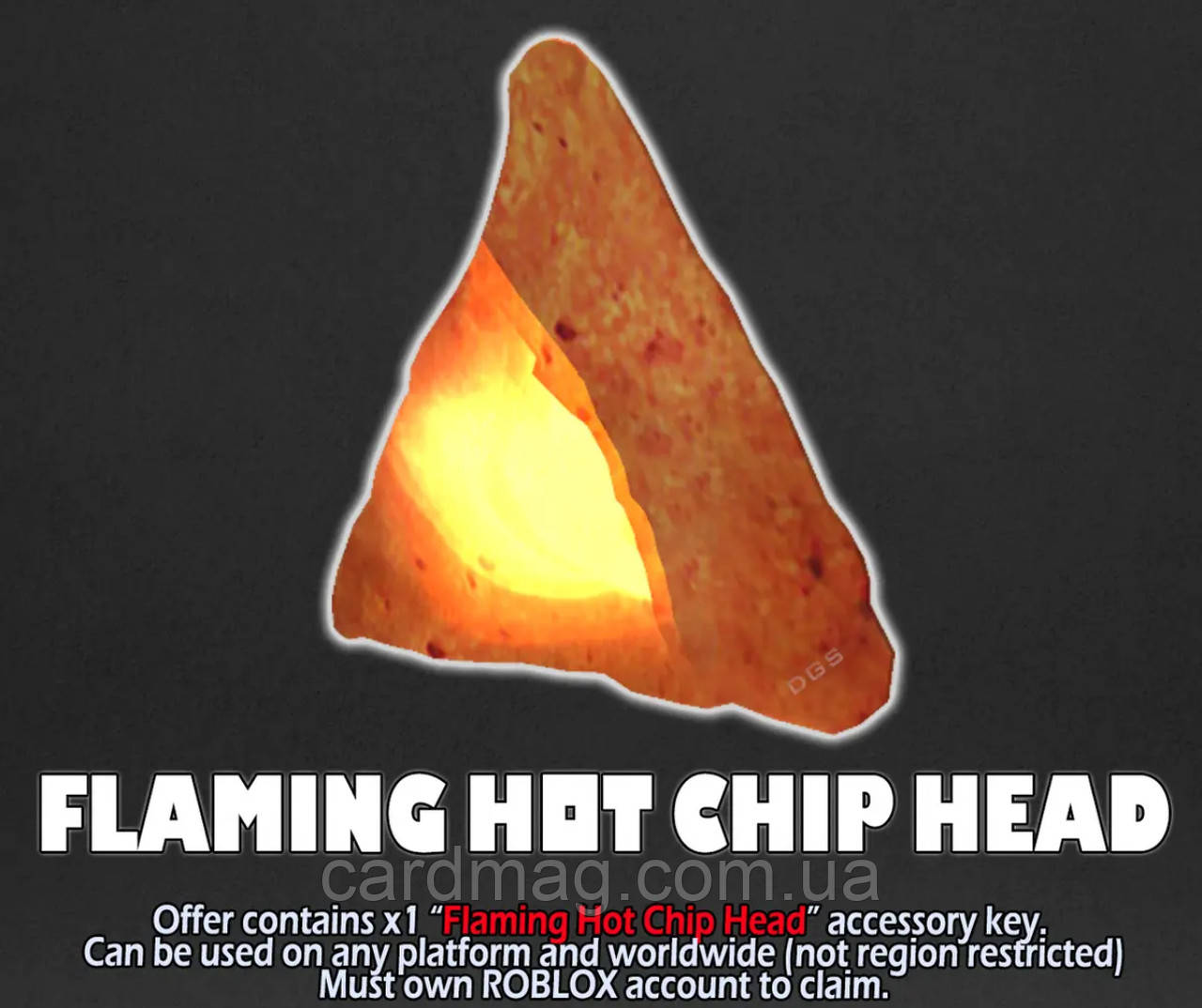 Roblox: Flaming Hot Chip Head