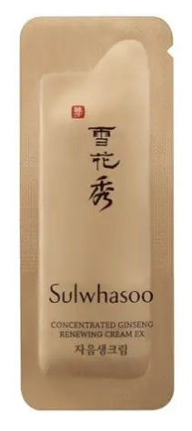 Антивіковий крем із женьшенем Sulwhasoo Concentrated Ginseng Renewing Cream EX Classic Пробник 1 мл
