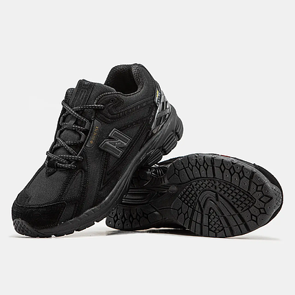 Чоловічі зимові кросівки New Balance 1906R Cordura Gore-Tex з хутром чорні водонепроникні, фото 1