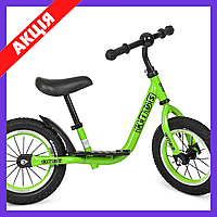 Беговел детский велобег Profi Kids колеса 12 дюймов стальная рама M 4067A-2 зеленый