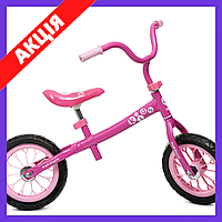 Беговел детский велобег Profi Kids колеса 12 дюймов M 3255-1 розовый