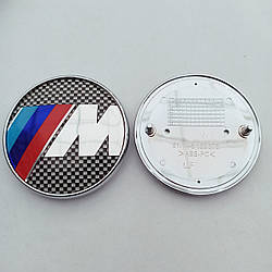 Емблема M карбон для BMW 74 мм на багажник.