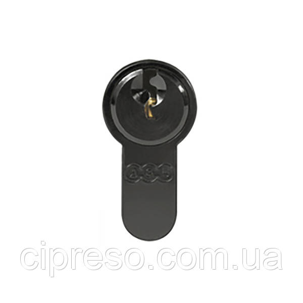 Циліндр AGB Mod. 600/60 мм (30/30) вороток AL-ключ чорний, фото 1