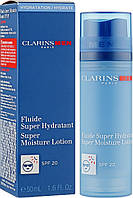 Лосьон для лица Clarins Men Fluide Super Hydratant SPF 20 50 мл