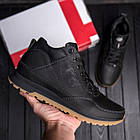 Чоловічі зимові шкіряні кросівки Clasic Black, фото 8