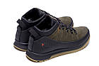 Чоловічі зимові шкіряні кросівки Olive Classic, фото 6
