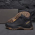 Чоловічі зимові шкіряні черевики Е-series Active Drive Black, фото 9