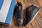 Чоловічі зимові шкіряні кросівки Brown Classic, фото 10