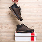 Чоловічі зимові шкіряні кросівки Chocolate, фото 6