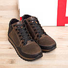 Чоловічі зимові шкіряні кросівки Chocolate, фото 7
