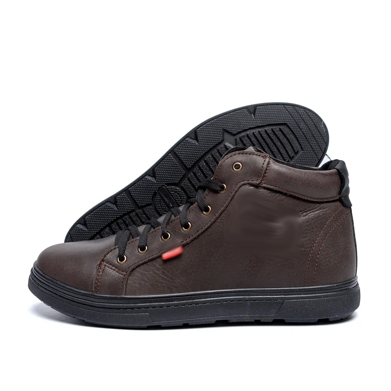 Чоловічі зимові шкіряні кросівки Brown Classic, фото 1