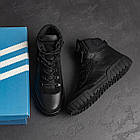 Чоловічі зимові черевики Black Leather, фото 8