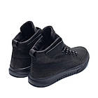 Чоловічі зимові черевики  Black, фото 4