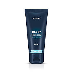 Крем-пролонгатор Boners Delay Cream 100 мл, легкий анестетик лаурет-9 + м’ята