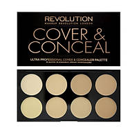 Палетка консилеров для лица Makeup Revolution Ultra Cover AND Conceal Palette Light