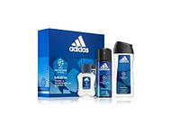 Adidas UEFA Champions League Dare Edition Набор (туалетная вода 100 мл + дезодорант 150 мл + гель для душа 250