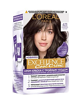 Крем-краска для волос L'Oreal Paris Excellence Creme 4.11 - Ультра пепельный каштановый