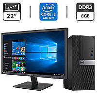 Комплект ПК: Dell OptiPlex 3040 Tower / Intel Core i3-6100 (2 (4) ядра по 3.7 GHz) / 8 GB DD | всё для тебя
