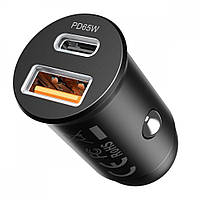 Автомобильное Зарядное Устройство Proove Tiny Power Pro 65W (USB + Type-C) black