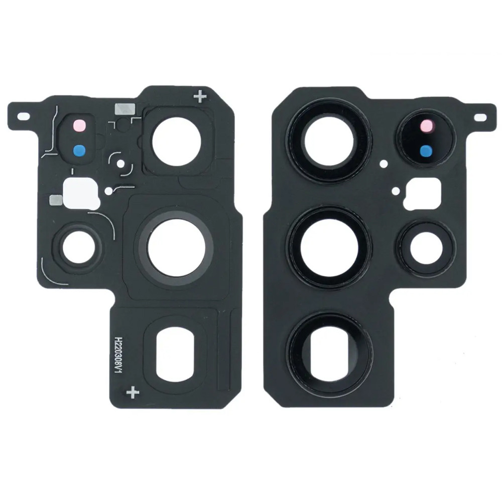 Скло камери Samsung Galaxy S22 Ultra 5G SM-S908 Black (з рамкою)