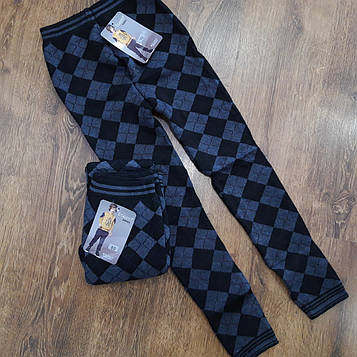 Дитячі теплі підштаники з начосом "ЗОЛОТО" Art: 8005 Ромбики