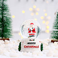 Шар новогодний декоративный светящийся Дед Мороз 13986 7.4х5 см