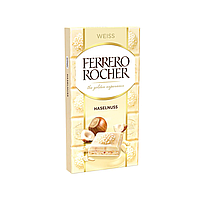 Шоколад Білий Ferrero Rocher з лісовими горіхами 90 г